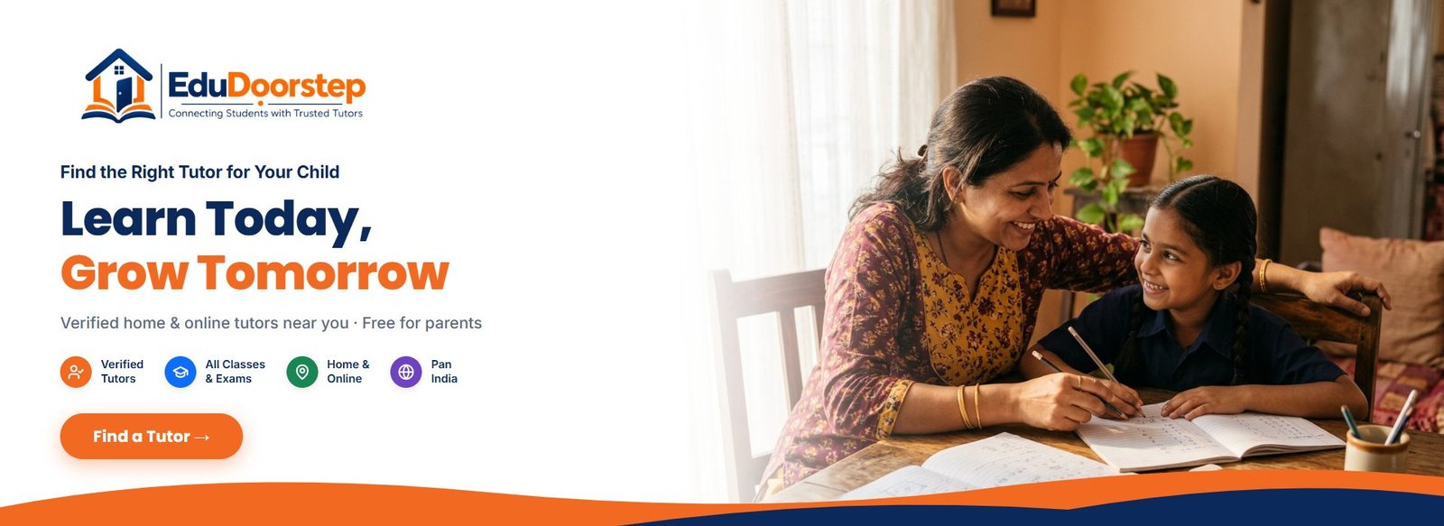 Find the right home or online tutor for your child — EduDoorstep